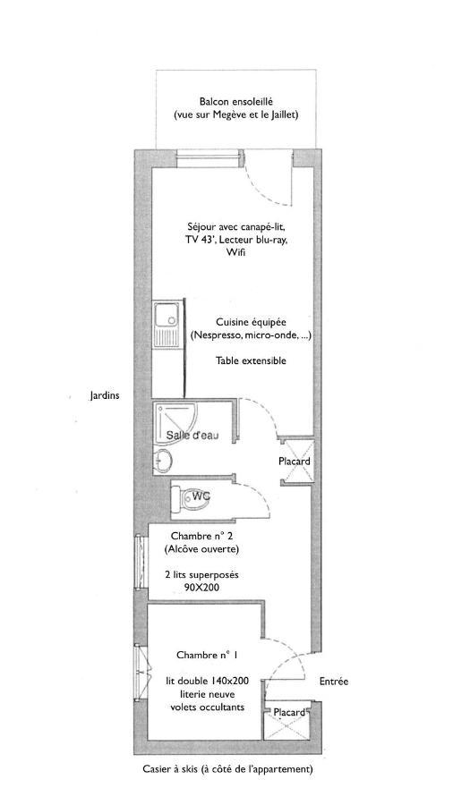 Megeve - Appartement 2 Chambres - Proche Centre Et Pistes - Fibre - Parking Exterior photo